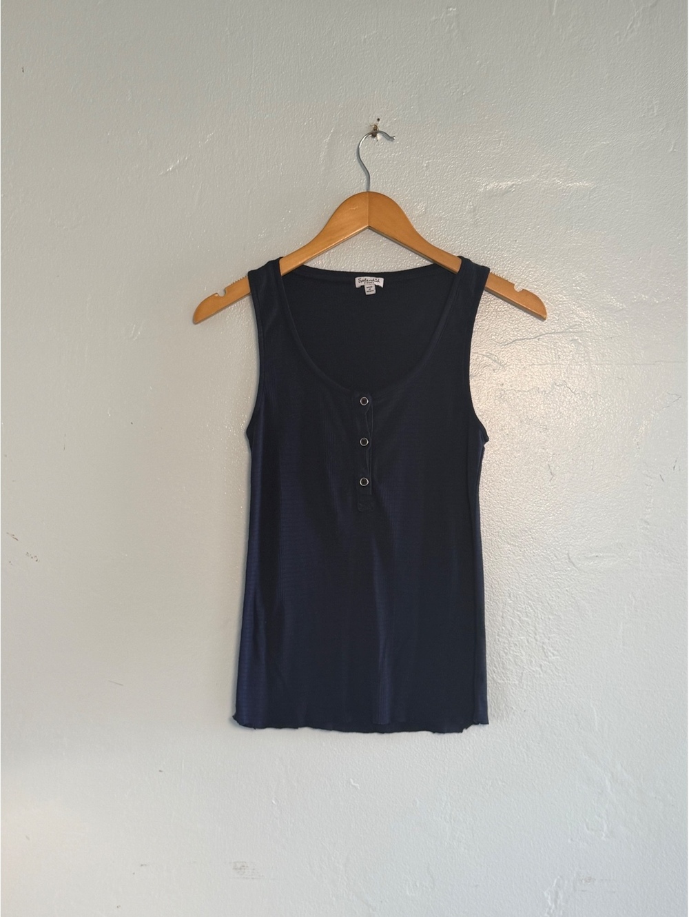Splendid Women's Navy Blue Ribbed Tank Top XS